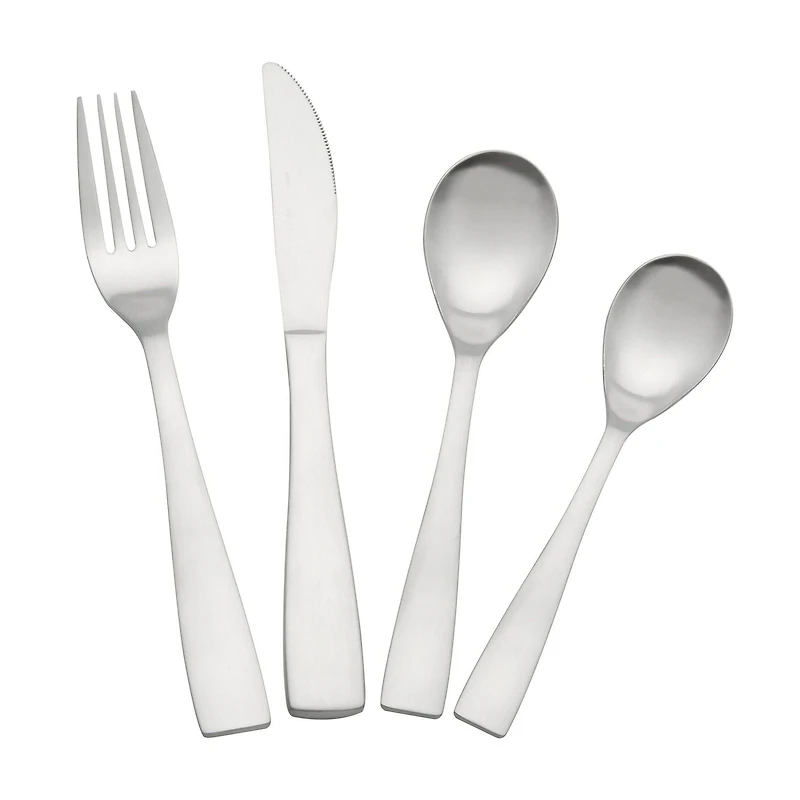 Home Trends 16 Piece Stainless Steel Flatware Set, HT 16 Piece Flatware