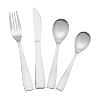 Home Trends 16 Piece Stainless Steel Flatware Set, HT 16 Piece Flatware
