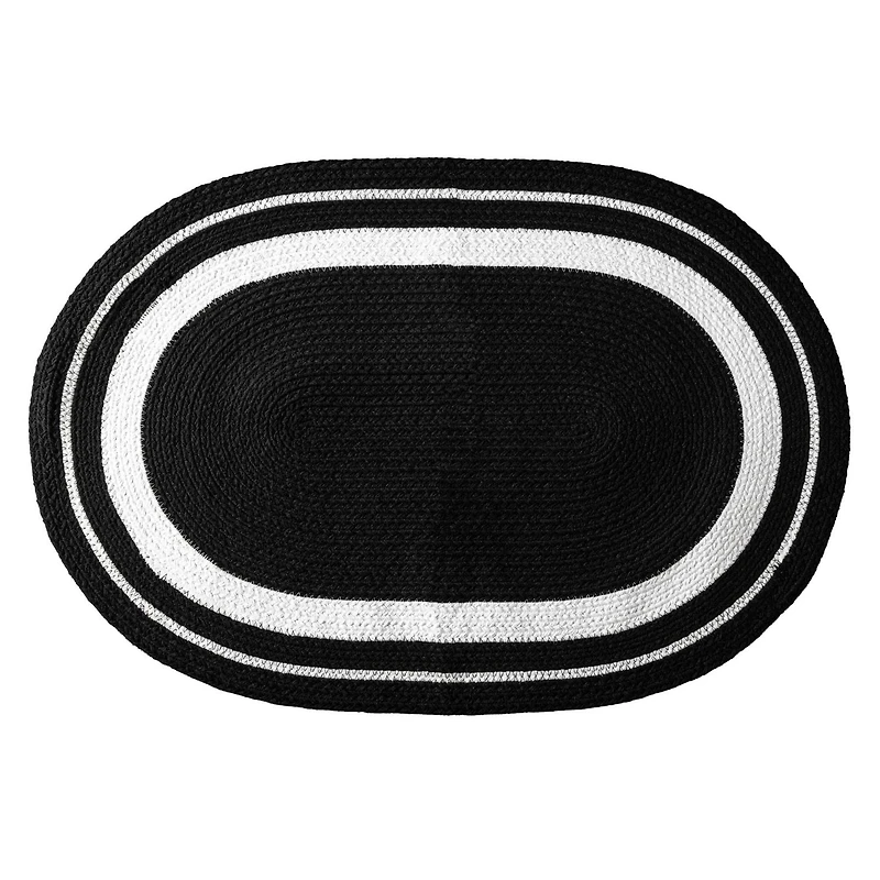 Tapis de cuisine Thyme & Table, noir et blanc textiles de cuisine