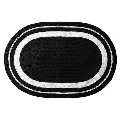 Tapis de cuisine Thyme & Table, noir et blanc textiles de cuisine
