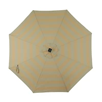 Parasol de marché octogonal Calypso II Fiesta de 11 pieds avec bande led solaire - Breez-Tex