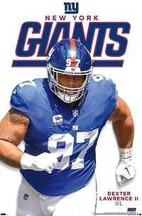 NFL New York Giants - Dexter Lawrence II Feature Series 24 Wall Poster, 22.375" x 34"