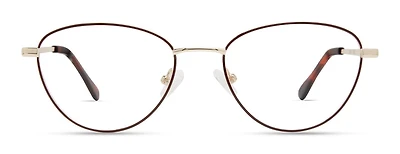 Rachel Zoe Womens Prescription Eyeglasses, Jessa, Burgundy, 51-18-142