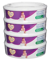 Parent's Choice Diaper Pail Round Refills, 4 pack / holds up to 1080 diapers