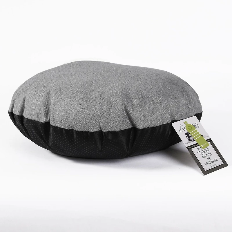 Lit rond pour animal de compagnie, 22po