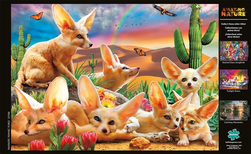 Buffalo Games - Le puzzle Amazing Nature - Fantastic Fennec Foxes - en 500 pièces