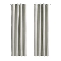 Loft Living Augustow occulant panneau de rideau à œillets 52 x 95 in Blanc