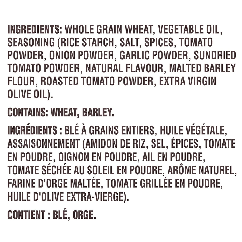 Craquelins Triscuit Tomate Grillée Et Huile D'Olive