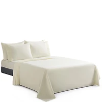 Literie Marina Decoration, draps toutes saisons, ultra doux, soyeux et à poches profondes, en rayonne de bambou, couleur ivoire