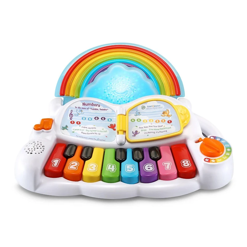 LeapFrog Learn & Groove Rainbow Lights Piano Musical Toy - English Version, 6+ Months
