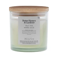 Bougie parfumée en pot ombré à 2 mèches à la cire de paraffine 12 oz Better Homes & Gardens, Marée salée Mélange de cire de paraffine