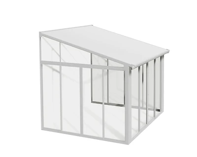 CANOPIA by PALRAM SanRemo 10 ft. x 10 ft. Sunroom, Patio Enclosure and Solarium - White