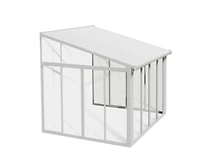 CANOPIA by PALRAM SanRemo 10 ft. x 10 ft. Sunroom, Patio Enclosure and Solarium - White