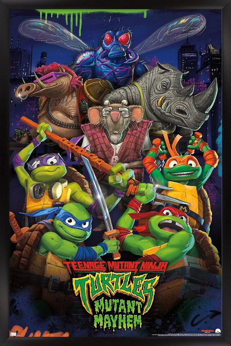 Teenage Mutant Ninja Turtles: Mutant Mayhem -  Group Wall Poster, 22.375" x 34"