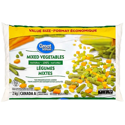 Macédoine de légumes de Great Value 2 kg