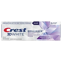 Dentifrice Crest 3D White Brillance, Menthe poivrée pétillante 85ML