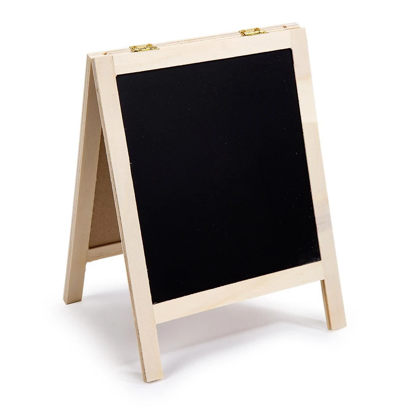 Time 4 Crafts DIY inachevé Ensemble de tableau noir en bois A-Frame