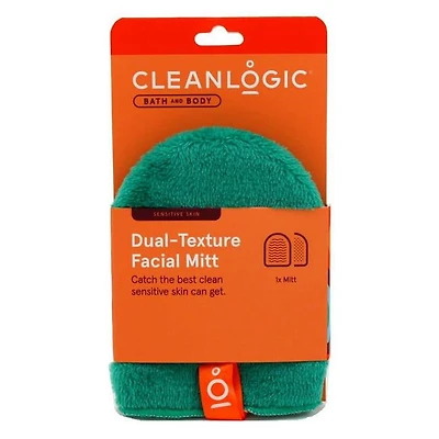 Gant de toilette double texture Cleanlogic 1 unités