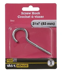 3-1/4" Screw Hook 1 Piece