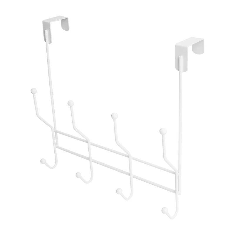 Era Rushio Over The Door 4 Hook Organizer, White 14.10x13in.