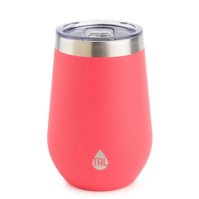 TAL Stainless Steel Wine Tumbler 12 fl oz, Pink, Water Bottle