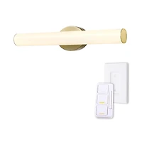 AmbianceSelectMC applique murale couleur ajustable laiton de 24 po à DEL intégrée avec diffuseur en acrylique givré et télécommande murale avec gradateur, 91005758
