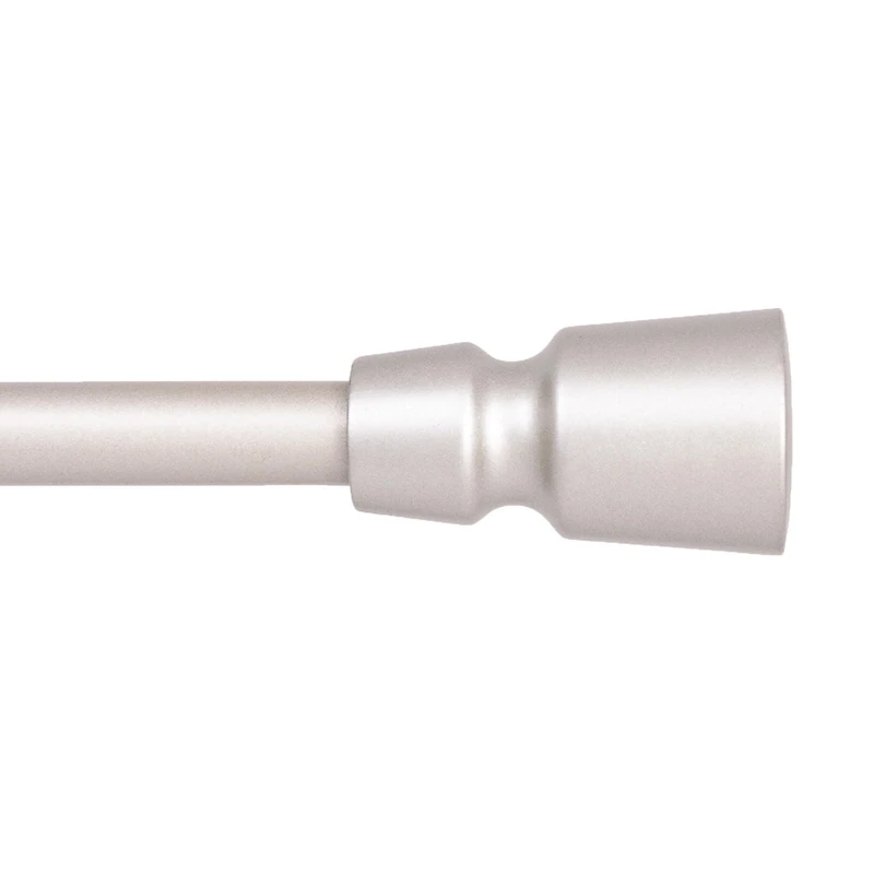 Tringle à rideaux ajustable Petite Café Lee Mainstays 71 à 122 cm (28 à 48 po), diamètre de 1,27 cm (1/2 po), nickel satiné