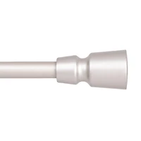 Tringle à rideaux ajustable Petite Café Lee Mainstays 71 à 122 cm (28 à 48 po), diamètre de 1,27 cm (1/2 po), nickel satiné
