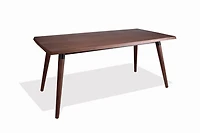 Table Copine rectangulaire couleur noyer
