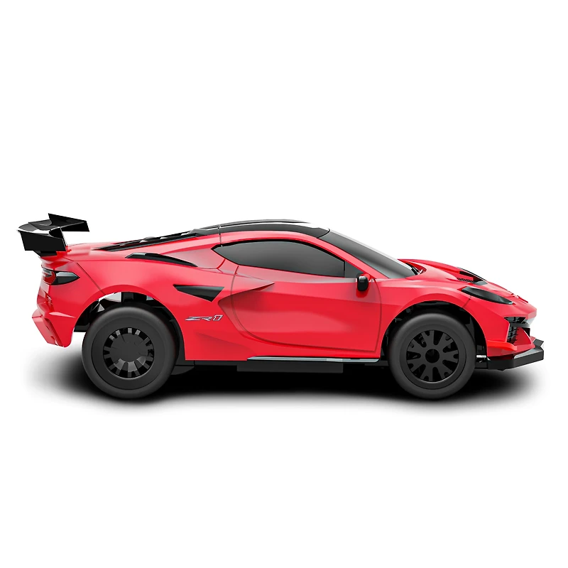 Voiture de course radiocommandée Adventure Force (1:64), modèle Chevy Corvette rouge, WR5-64C33V-RD-CA