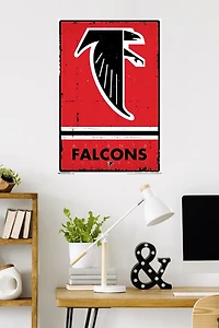 NFL Atlanta Falcons - Retro Logo 15 Wall Poster, 22.375" x 34"