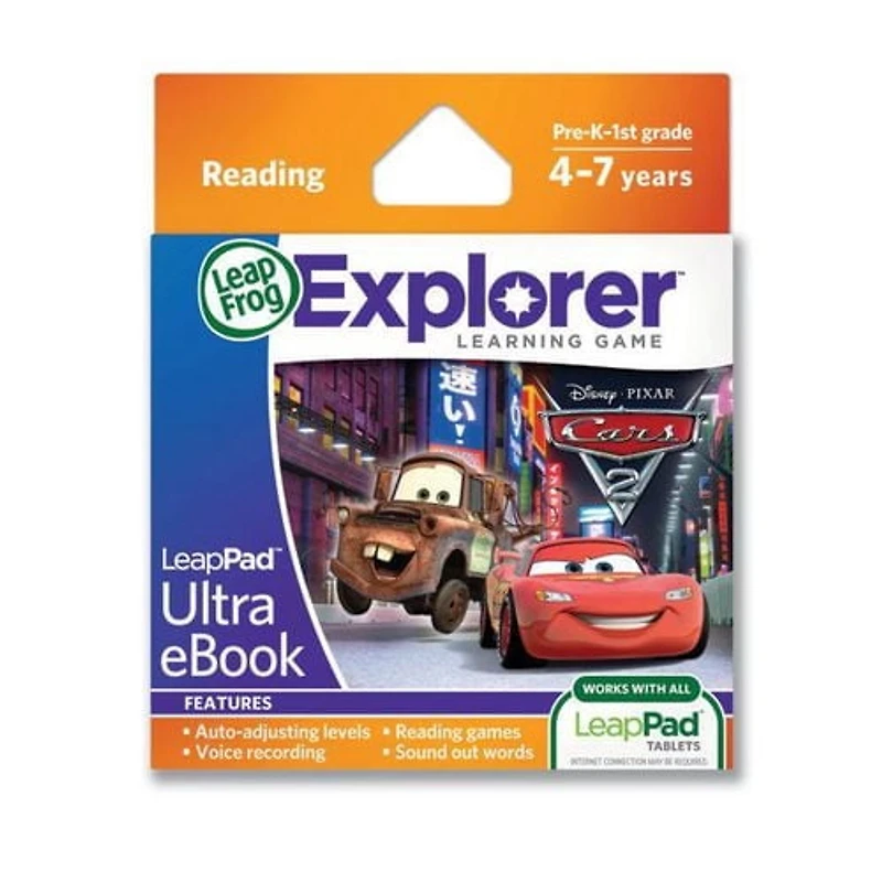 Cartouche de l'ultra e-livre LeapPad1/LeapPad2™ Disney Pixar Cars2- Version anglaise
