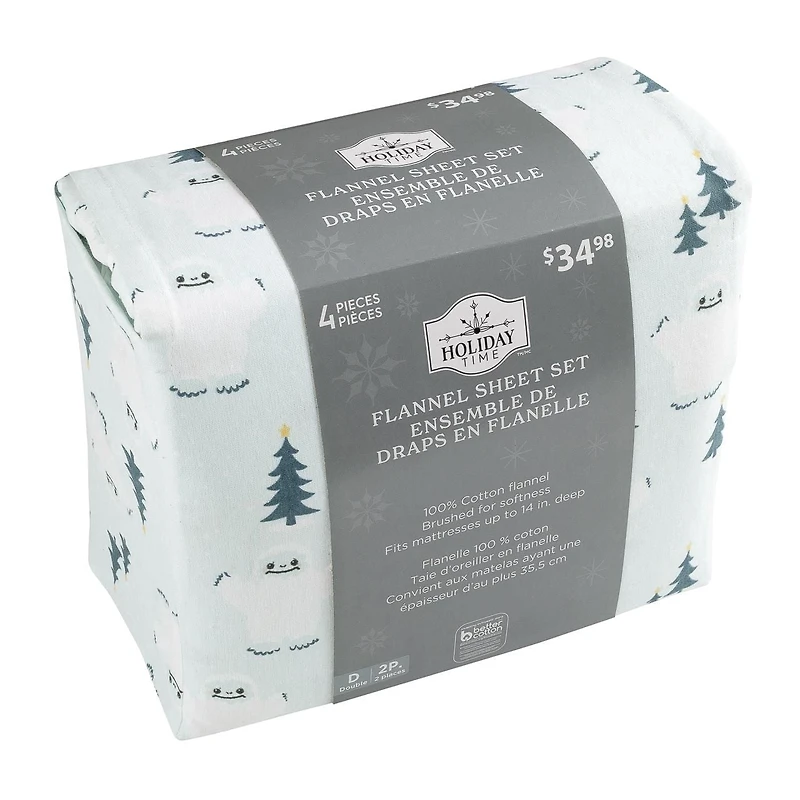 Holiday Flannel Sheet Set