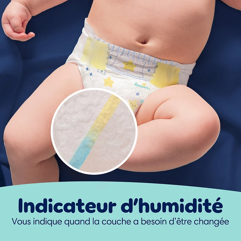 Couches de nuit ZZZ, taille 6 ( et plus [35 lb et plus]), couches jetables pour bébés, protection pendant la nuit
