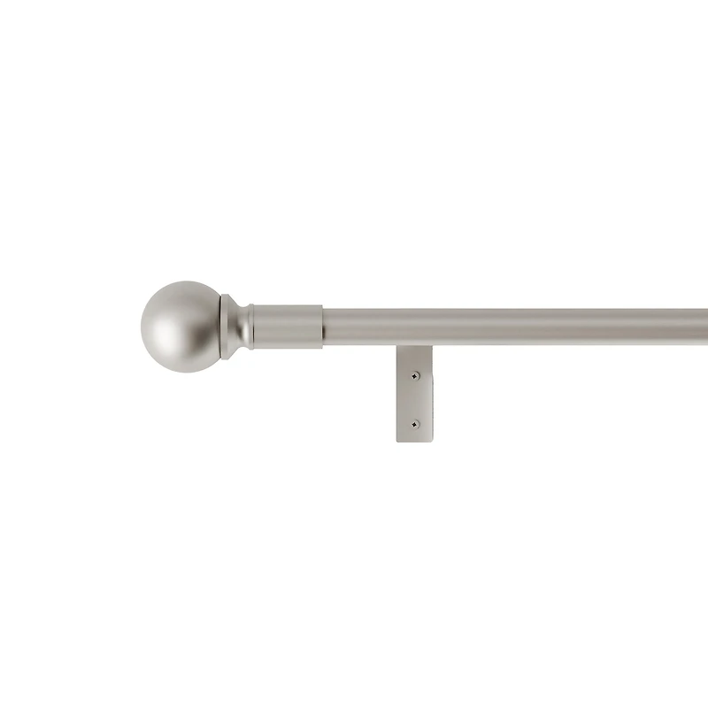 Mainstays Easy Install Decorative Window Curtain Rod, Adjustable, 48” - 120”