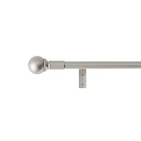 Mainstays Easy Install Decorative Window Curtain Rod, Adjustable, 48” - 120”