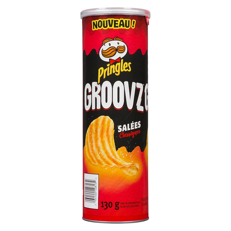 Pringles Groovz Salées classiques, 130 g