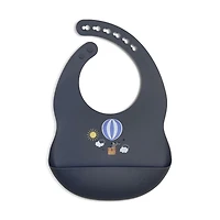 Kushies Silibib - Silicone Waterproof Adjustable  Bib - Bpa Free - Odie Ink