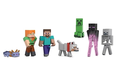 Minecraft Coffret Création de Monde, 7figurines articulées