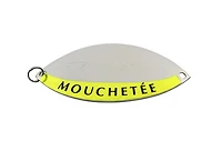 Ma-Jik 950114 Mouchetée Cuillère, 3", 3/8oz, Nickel - Ruban Chartreuse Mouchetée Cuillère, Nickel - R