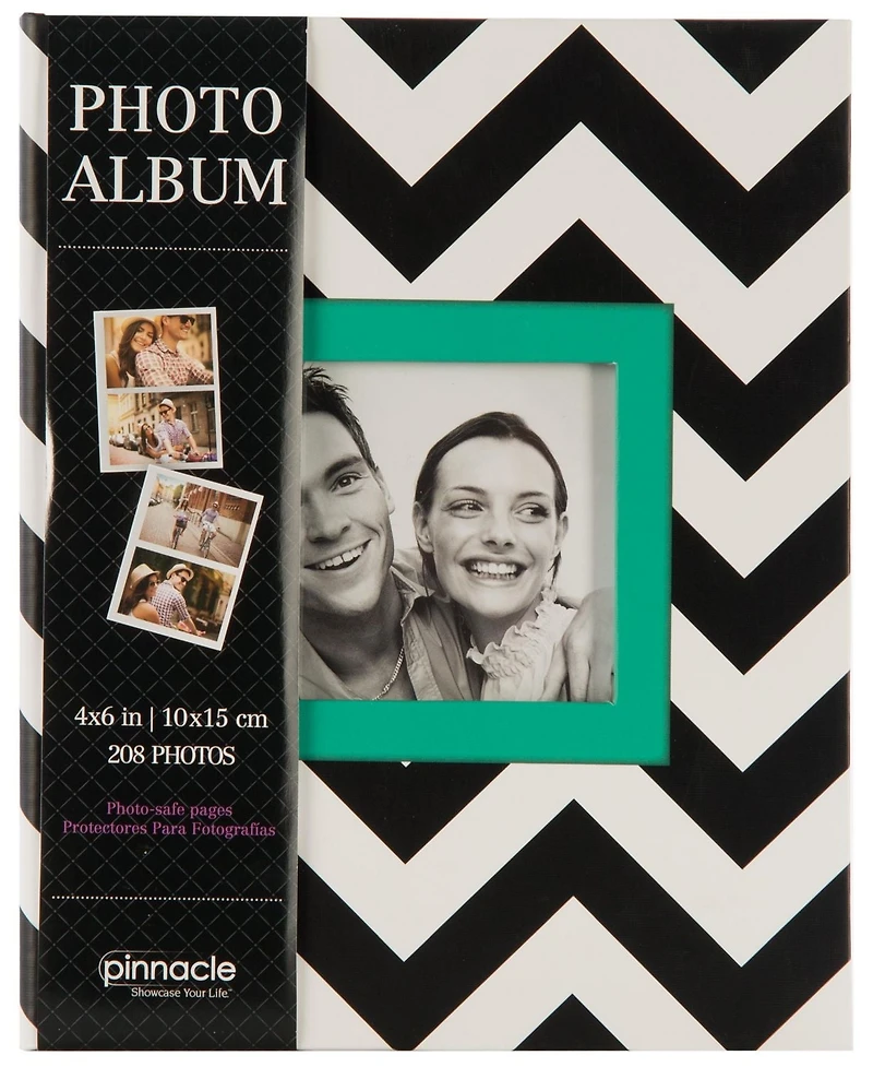 Album de photos Pinnacle Frames à motif de chevron à 2 photos par page
