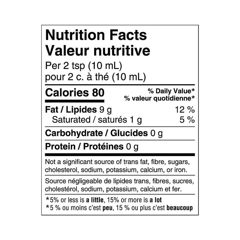 Great Value Vegetable Oil, 1 L