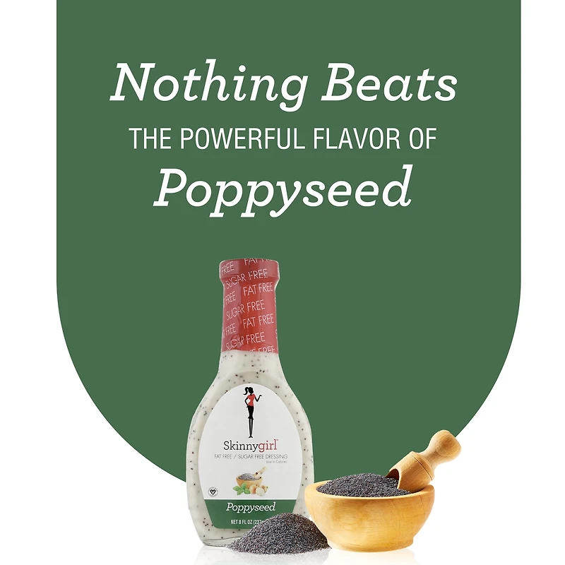 Vinaigrette Aux Graines de Pavot de Skinnygirl, Sans Gras, Sans Sucre 237 mL