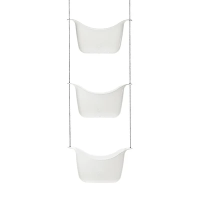 Bask Shower Caddy White/Nickel