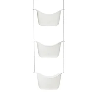 Bask Shower Caddy White/Nickel