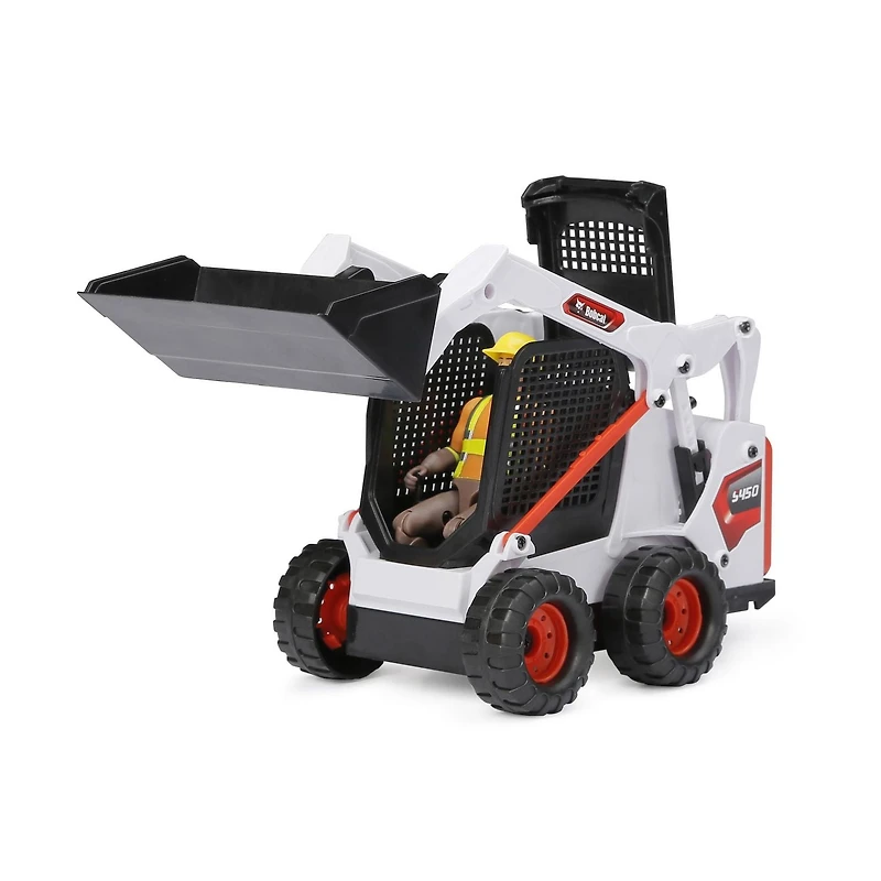 Ensemble de jeu Chargeur Bobcat roue libre Adventure Force avec figurine articulée et accessoires (5 pièces)