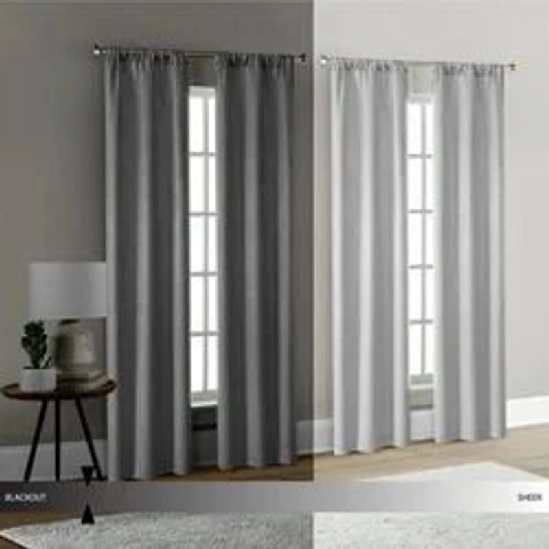 Mainstays 4 of a Kind Blackout Curtain Panels, Set of 4, White, 28" W x 84" L, 4 of a Kind Blackout Curtain Panels, White