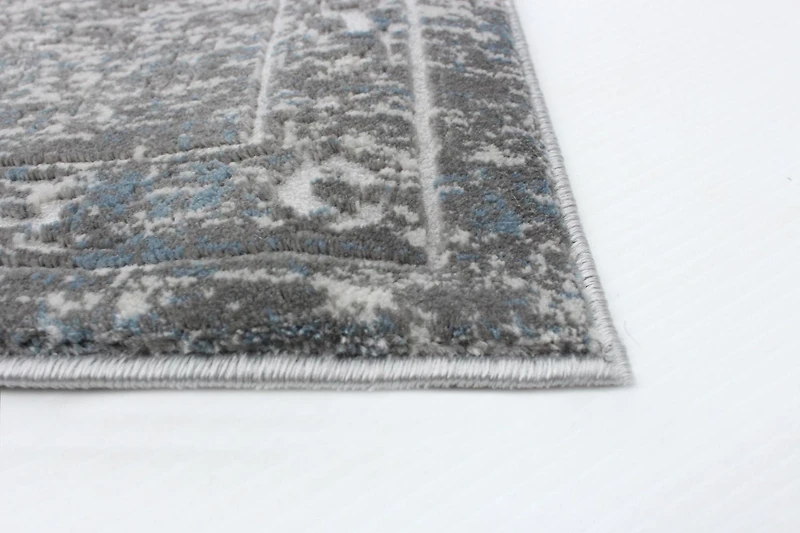ECARPET Isla Blue, Grey Rug