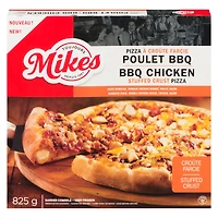 Mikes BBQ chicken stuffed crust pizza