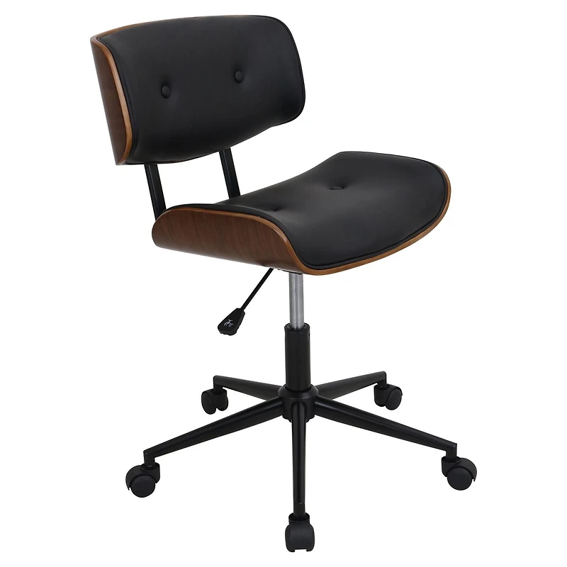 Chaise de bureau milieu-du-siècle Lombardi à hauteur ajustable par LumiSource